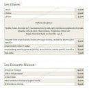 Carte et menu de La Table à Loulou à La Haie Fouassiere — Les glaces et desserts