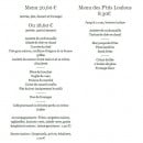Carte et menu de La Table à Loulou à La Haie Fouassiere — Les menus