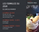 Menu La Concentr' - Formules