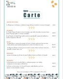 Carte et menu de Au G'Retz des Saisons à La Bernerie en Retz — La carte