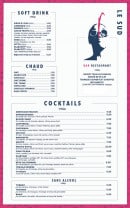 Carte et menu de Le Sud à La Bernerie en Retz — Soft drink, chaud et cocktails