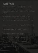 Carte et menu de Le Petit Mousse à La Plaine sur Mer — Coté mer