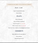 Menu La Pampa - Les formules du midi