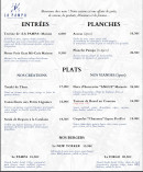 Menu La Pampa - Les entrées, planches et plats , ...