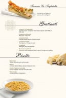 Menu La Tagliatella - Les gratins et risottos 