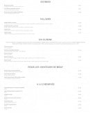 Menu Grill & Cow - Entrées, salades, en cuisine,...