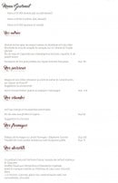Menu Le Romarin - Le menu gourmet