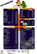 Menu Millibar - Les boissons