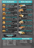 Menu Burger Night 45 - La carte