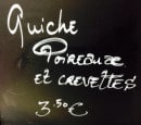 Menu Entre midi et deux - Extrait de menu