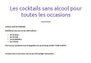 Menu Keldelice - Les cocktails sans alcools