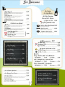 Menu Le Comptoir de Mamie Bigoude - Les boissons