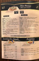 Menu Okla - Les pizzas et sandwiches