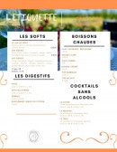 Menu L'Étiquette - La carte des boissons