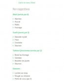 Menu Mont Fuji - Makis, sushis, yakitoris...
