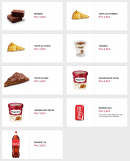 Menu Rapido's Pizza - Les boissons et desserts