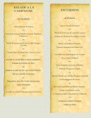 Menu Traiteur Fraicheur - Les menus