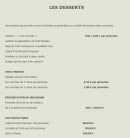Menu Traiteur Fraicheur - Les desserts