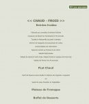Menu Traiteur Fraicheur - Le buffet chaud-froid