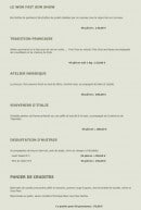 Menu Traiteur Fraicheur - Les ateliers fraîches
