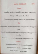 Menu Relais Saint Sauveur - Menu 22€