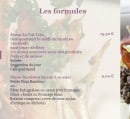 Menu Le Val Trio - Les formules