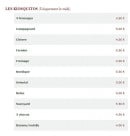 Menu Le Kiosque à Pizzas - Les kiosquitos