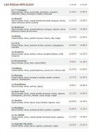 Menu Le Kiosque à Pizzas - Les pizzas spéciales
