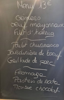 Menu O douro - Exemple des menus