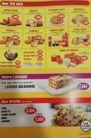 Menu Oriental Pizzeria - Les tex mex, lasagnes et bricks