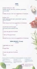 Menu Resto Novo - Les menus