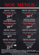 Menu Subito - Les menus