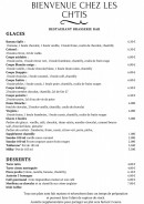 Menu Hotel du centre - dessert sur place