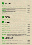 Menu Hotel du centre - kebab