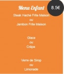 Menu Le Président - Menu enfant