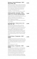 Menu Aux Lodges du Mas de Nadal - Les vins rouges suite