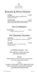 Menu Aux Lodges du Mas de Nadal - Les burgers, classiques et menu enfant,..