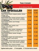Menu Lalilotte Pizza - Les pizzas spéciales
