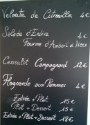 Menu Vins et Saveurs - L'ardoise