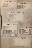 Menu Madame Anh - Les plats de la mer, brochettes et végétariens,...