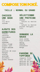 Menu Pokéya - Poké personnalisé