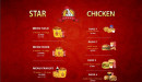 Menu Star Chicken - Les menus solo, menus duos et menus familys