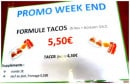 Menu Street Food - Formule tacos