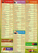 Carte et menu de La Squadra à Saint Sylvestre sur Lot — La carte
