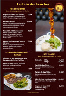 Menu Au 47 - Les brochettes, accompagnements et viandes