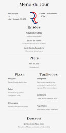 Menu Le Solendo - Menu du jour