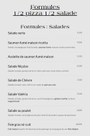 Menu Le Solendo - Les formules