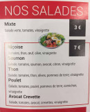 Menu Royal pizza 47 - Les salades