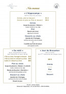 Menu L'hippocampe - Menus