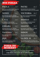 Menu Dix10.pizza - Les pizzas